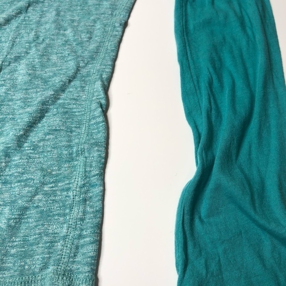 𝅺BUNDLE Joe Fresh Turquoise Baseball Varsity & Fuchsia Ribbed Button Shirts L/XL - Picture 5 of 13